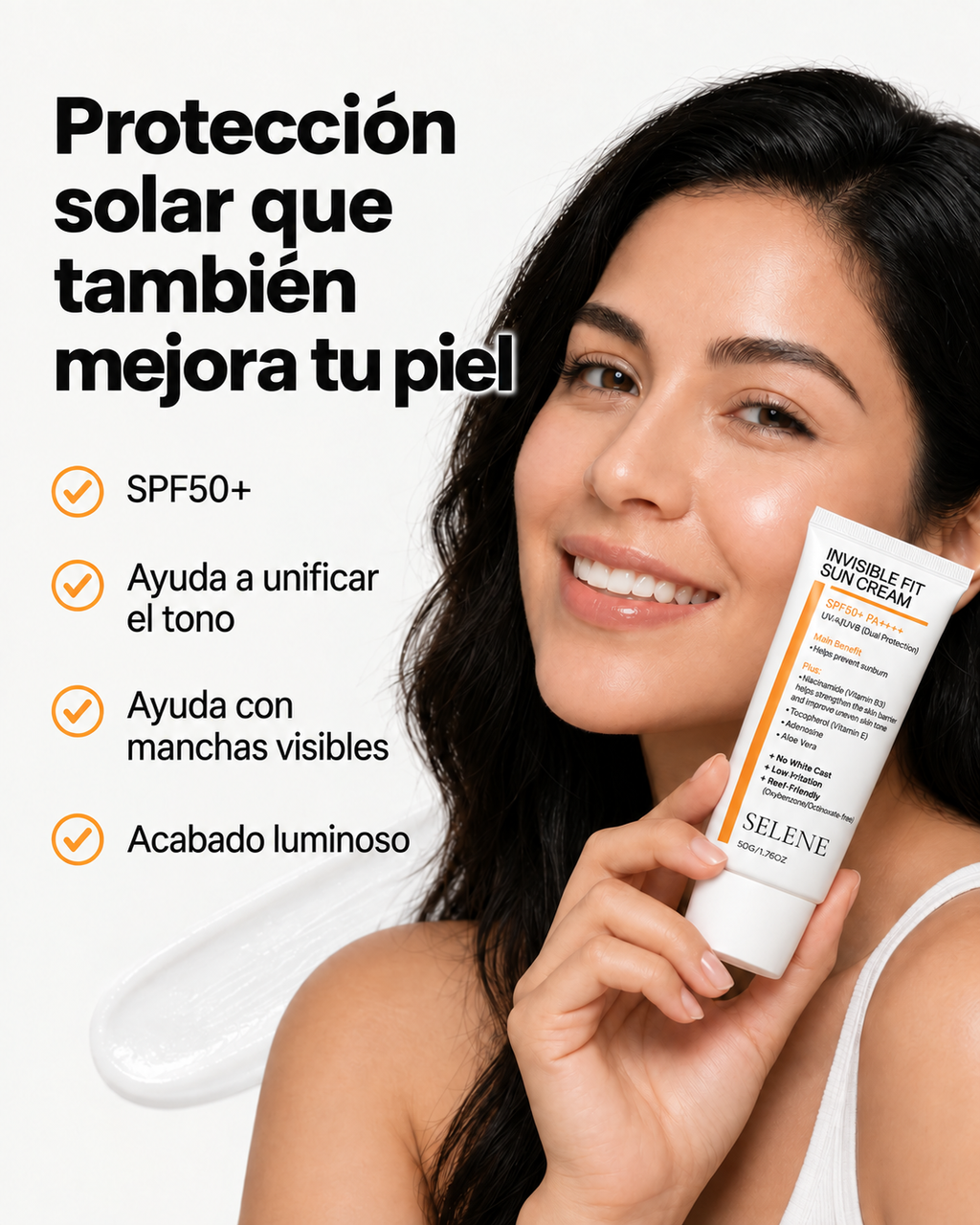 Selene® Bloqueador LINDONIA Glow Coreano SPF50