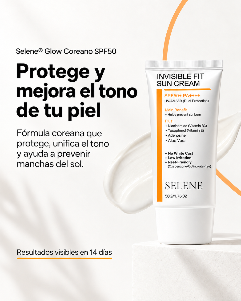 Selene® Bloqueador LINDONIA Glow Coreano SPF50