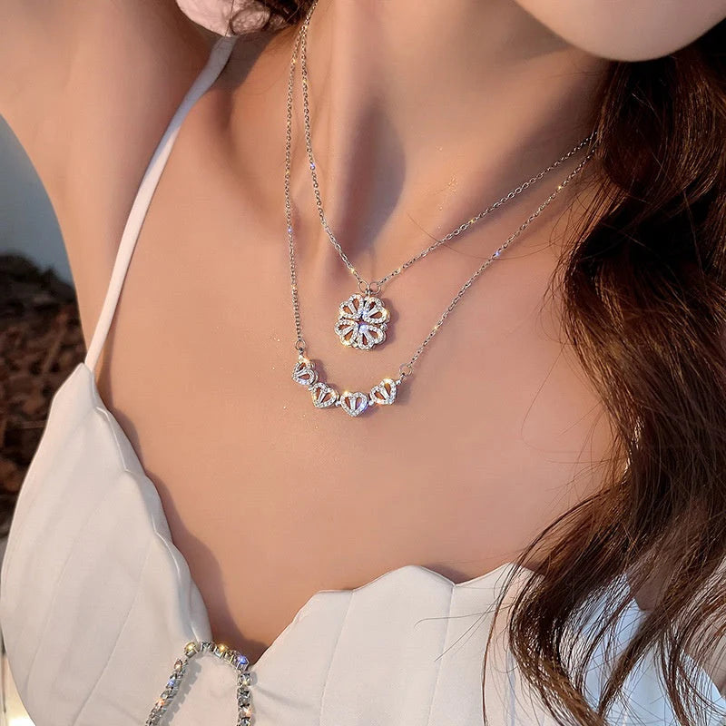 Collar Trébol de Corazones